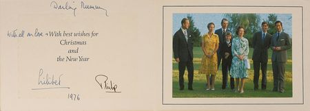 Lot #189 Queen Elizabeth II Christmas Card - Image 1