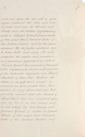 Lot #193 Queen Victoria Signed Document - Image 2