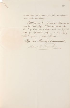 Lot #193 Queen Victoria Signed Document - Image 3
