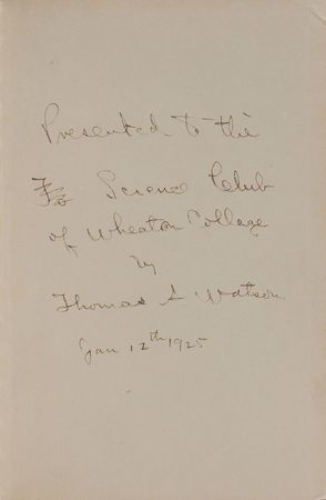 Lot #153 Thomas A. Watson Book - Image 1