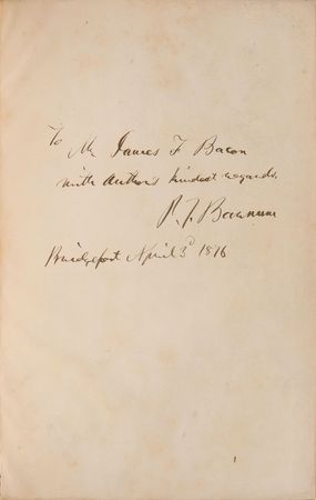 Lot #583 P. T. Barnum Book - Image 1