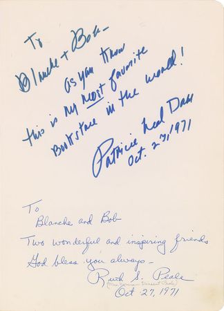 Lot #455 Roald  Dahl and Patricia Neal Signatures - Image 1