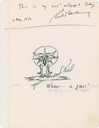 Lot #455 Roald  Dahl and Patricia Neal Signatures - Image 2