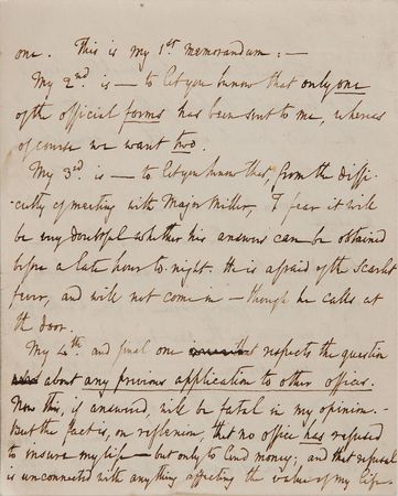 Lot #456 Thomas de Quincy Handwritten Letter Signed - Image 4