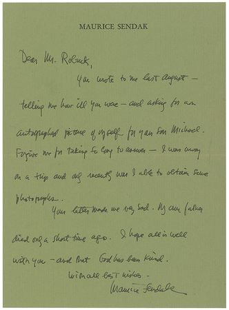 Lot #541 Maurice Sendak - Image 1