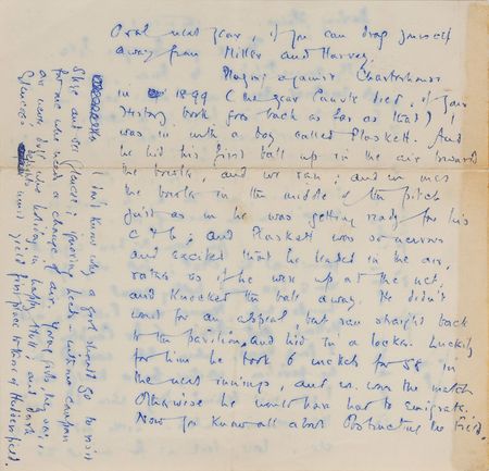 Lot #443 A. A. Milne: Uncommon grouping of three handwritten Milne letters - Image 1