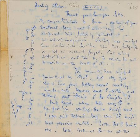 Lot #443 A. A. Milne: Uncommon grouping of three handwritten Milne letters - Image 2