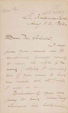 Lot #449 Ambrose Bierce Handwritten Letter Signed - Image 1