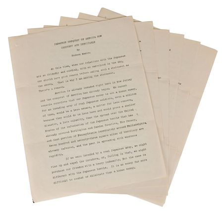 Lot #145 Hudson Maxim: The explosive inventor on the imminent 