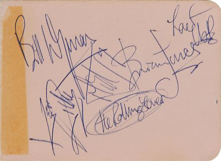 Lot #498 Rolling Stones Signatures - Image 1