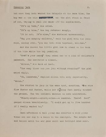 Lot #444 Sylvia Plath: Rare hand-edited draft by the 16-year-old Sylvia Plath - Image 3