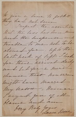 Lot #638 Laura Keene Handwritten Letter Signed - Image 4