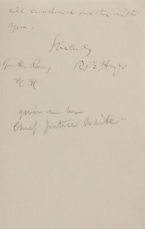 Lot #85 Rutherford B. Hayes Handwritten Letter Signed - Image 2