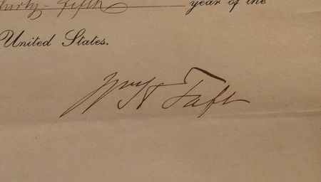Lot #35 William H. Taft Signed Document - Image 3