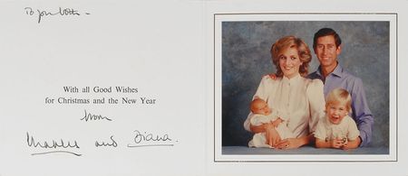 Lot #186 Princess Diana and Prince Charles Card - Image 1