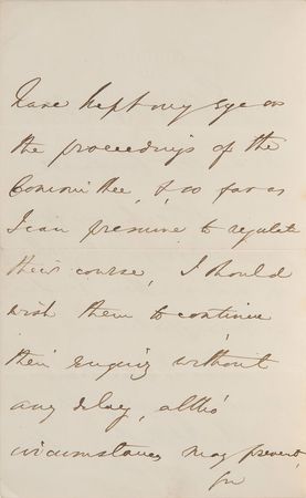 Lot #220 Benjamin Disraeli Handwritten Letter Signed - Image 2