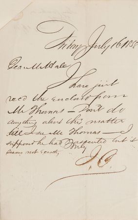 Lot #217 Jay Cooke Handwritten Letter Signed - Image 1