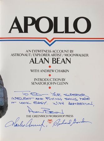 Lot #326 Apollo 12: The Apollo 12 crew honors the sixth moonwalker - Image 1