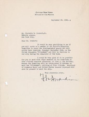 Lot #242 Fiorello LaGuardia - Image 2