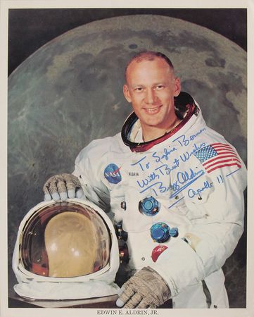 Lot #343 Buzz Aldrin Signed Photographs - Image 1