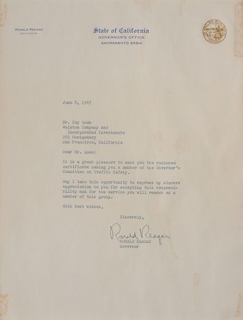 Lot #62 Ronald Reagan: Archive from Reagan's 1966 Chinatown campaign - Image 3