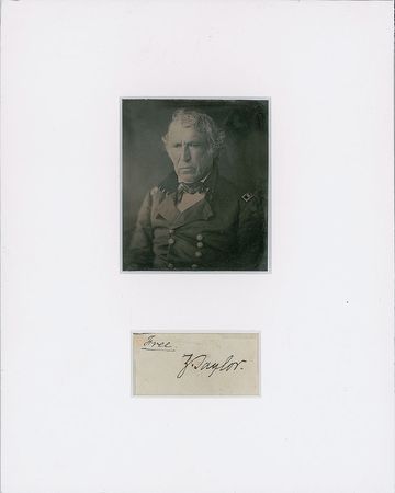 Lot #11 Zachary Taylor Signature