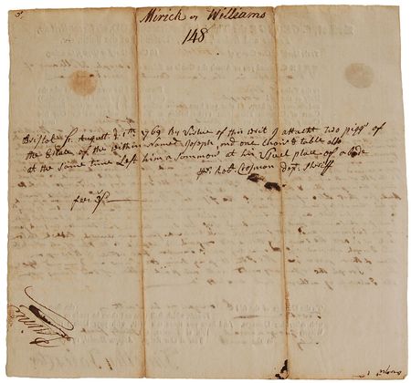 Lot #113 Robert Treat Paine Signed Document - Image 2