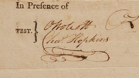 Lot #116 Oliver Wolcott Signed Document - Image 2