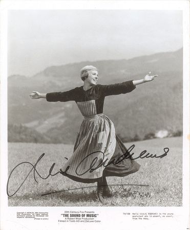 Lot #683 Julie Andrews Signed Photograph