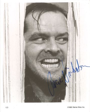 Lot #740 Jack Nicholson Signed Photograph