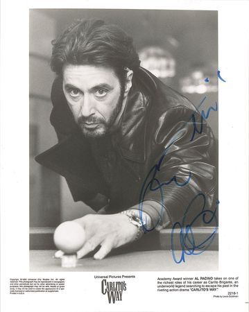 Lot #742 Al Pacino Signed Photograph