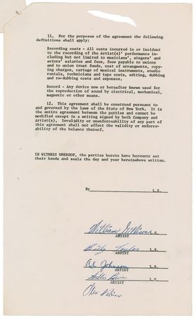 Lot #7197 El Tempos Signed Document - Image 1
