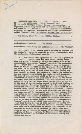 Lot #7197 El Tempos Signed Document - Image 3