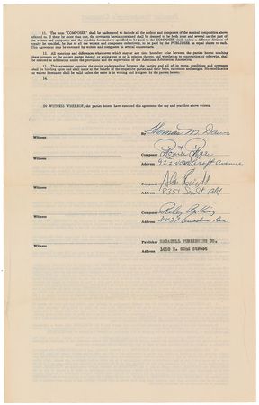 Lot #7154 B. B. King Signed Document - Image 1