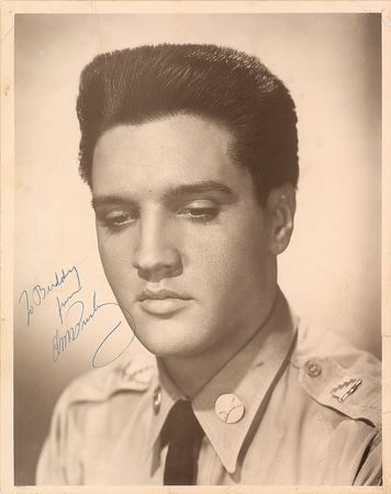 Lot #7070 Elvis Presley Oversized Signed Photograph - Image 1