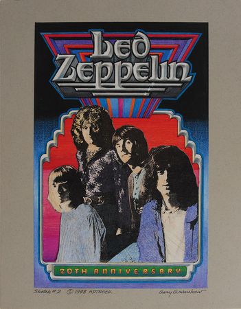 Lot #7141 Led Zeppelin Gary Grimshaw Original Artwork - Image 1