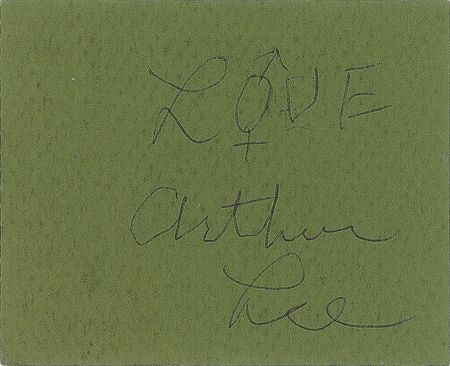 Lot #7180 Arthur Lee Signed Ticket Stub - Image 1