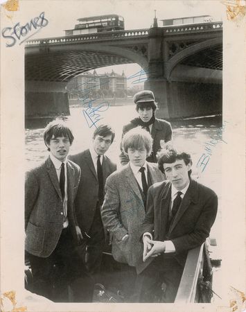 Lot #7093 Rolling Stones Signed Photograph