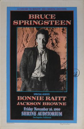 Lot #7258 Bruce Springsteen Signed Original Poster Artwork by Gary Grimshaw - Image 1