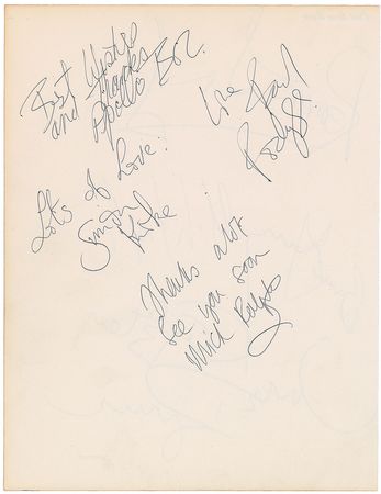 Lot #7265 1970’s Rock Collection of (3) Signed Items - Image 3