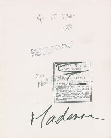 Lot #7402 Madonna Photograph - Image 2