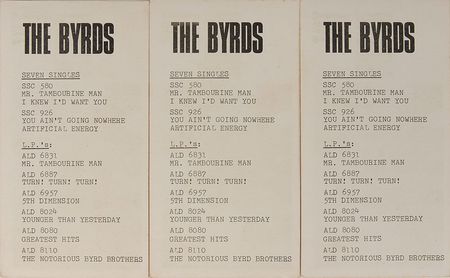 Lot #7189 The Byrds Set of (4) Signed Items - Image 2