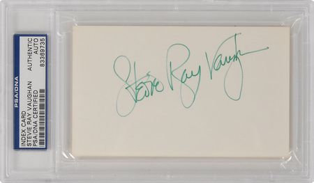 Lot #7396 Stevie Ray Vaughan Signature - Image 1