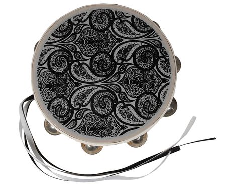 Lot #7415  Prince?s Stage-Used Parade Tour Paisley Tambourine - Image 1