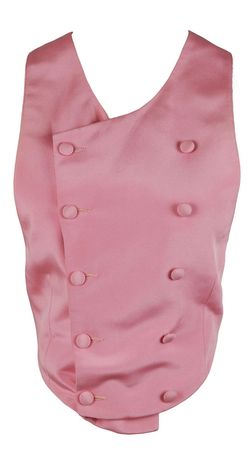 Lot #7409  Prince?s Personally-Owned and -Worn Pink Double-Breasted Vest - Image 1
