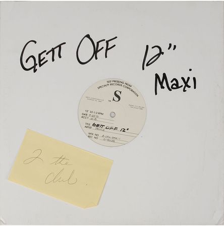 Lot #7419  Prince and the New Power Generation ?Gett Off? Test Pressing - Image 1