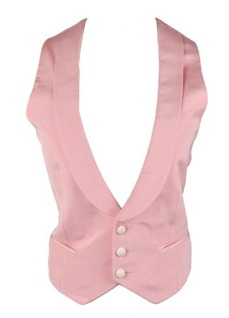 Lot #7410  Prince?s Personally-Owned and -Worn Pink Three-Button Vest - Image 1