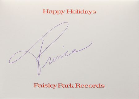 Lot #7523 Prince Set of (5) Unsigned Holiday Cards - Image 2