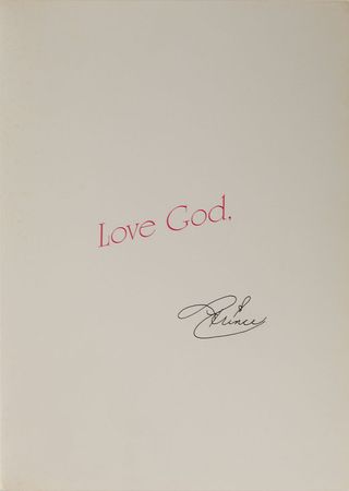 Lot #7523 Prince Set of (5) Unsigned Holiday Cards - Image 3