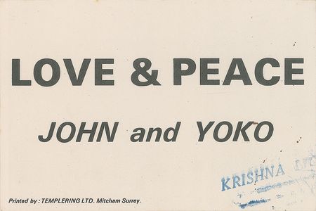 Lot #7067 John Lennon and Yoko Ono 1969 Flyer - Image 1